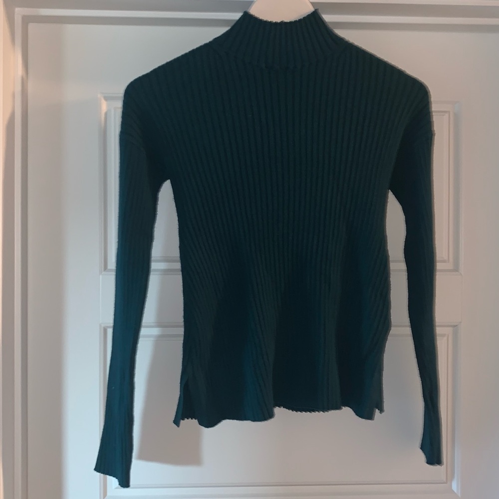 Green Turtleneck Sweater